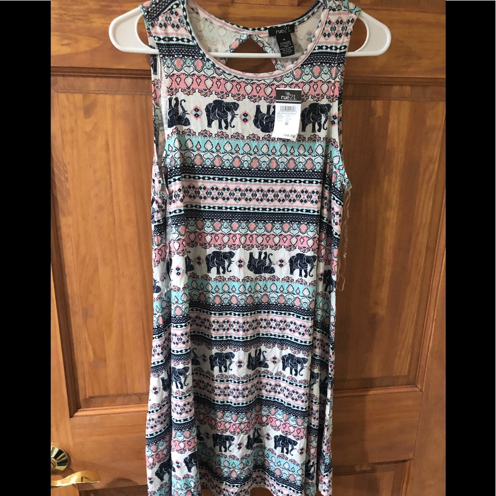 Right above the knee length dress